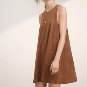 Aritzia Wilfred Suede Shift Dress